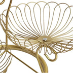 3-Tier Gold Lotus Wire Fruit Basket & Multi-Purpose Serving Stand