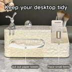 Multifunctional Decorative Tissue Box & Desktop Organizer