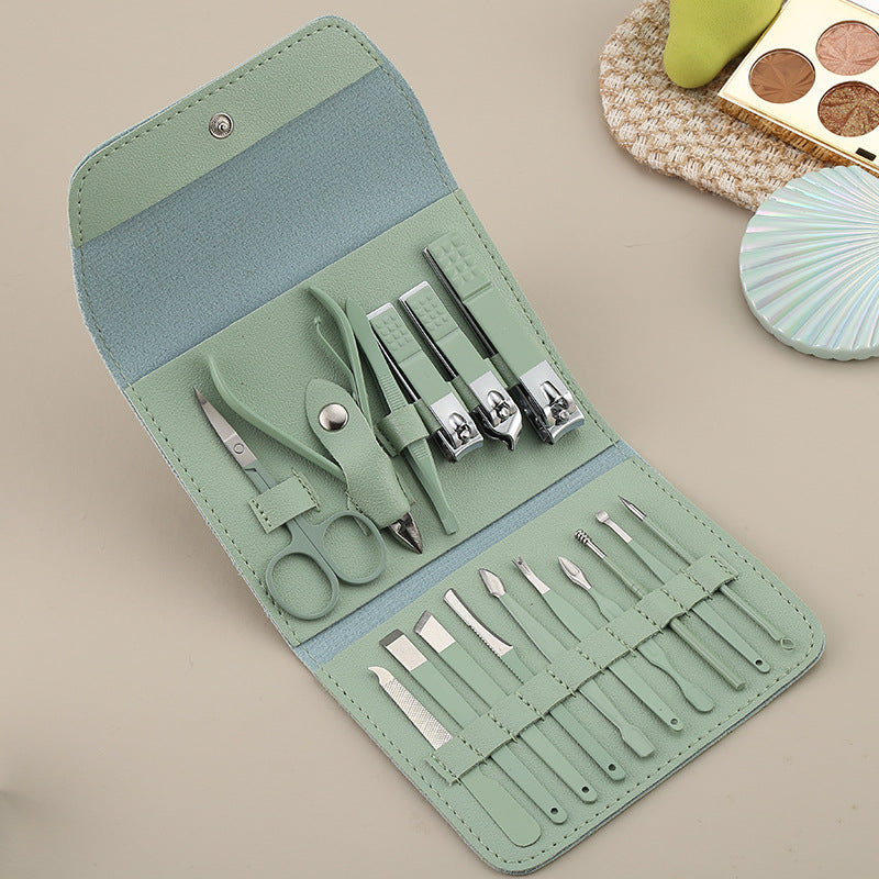 16pcs set Nail Cutter Set Stainless Steel Nail Clippers Set - My Store