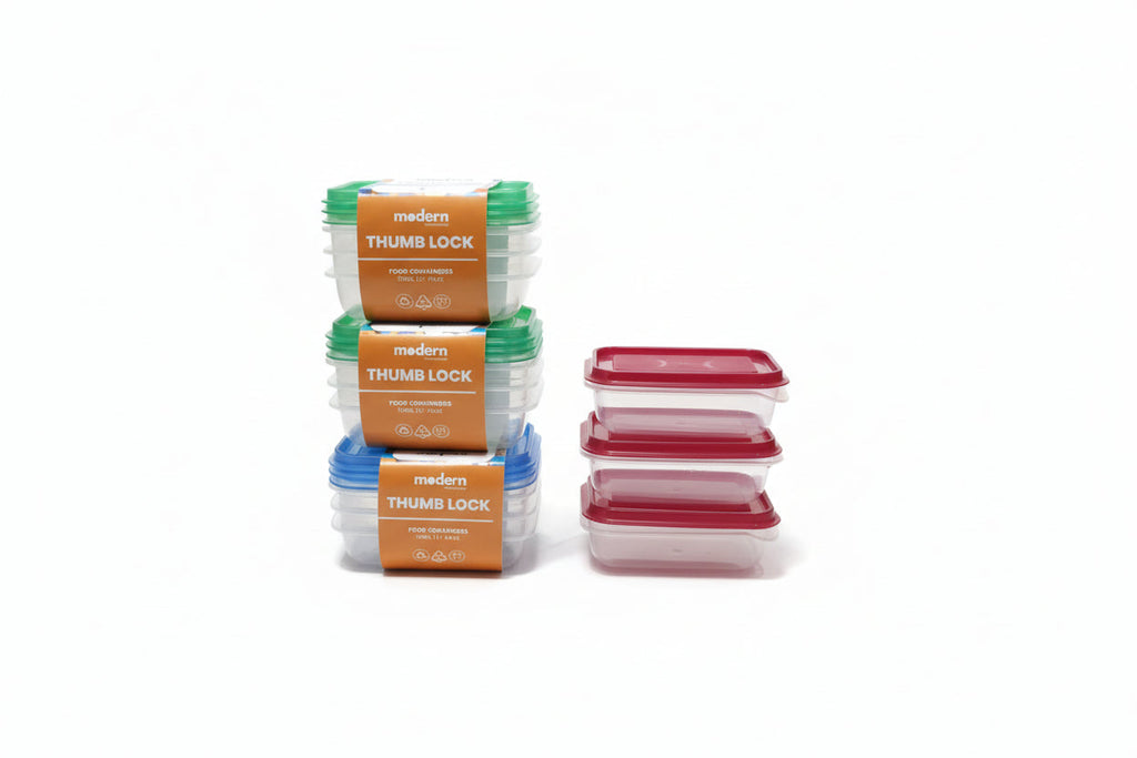 Modern Thumb Lock Container Set of 3 pcs