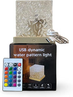 Night Light Flame Crystal Lamp