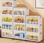 Heavy-Duty Foldable Storage Cabinet – Modular & Tool-Free Design
