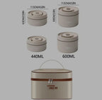 Portable Multi-Layer Insulated Lunch Box Set – Stainless Steel Food Container with Carry Bag