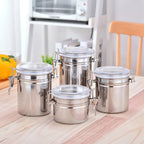 Airtight Stainless Steel Canister Set – 4 Pcs - My Store