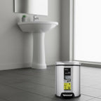 Stainless Steel Hydraulic Pedal Dustbin – 3 Colors (5L & 9L)
