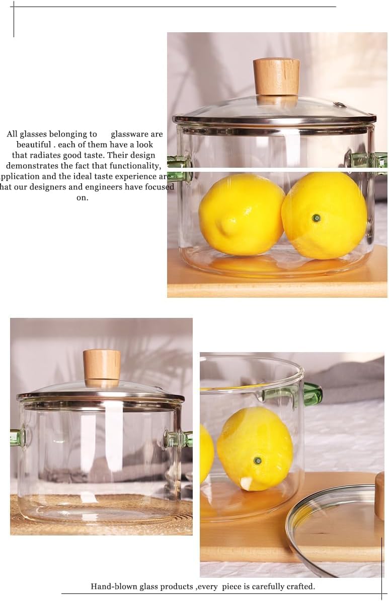 Heavy-Duty Glass Cooking Pot