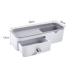 Multifunctional Wall-Mounted Organizer with Drawer | No-Drill Storage Rack