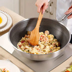 316 Stainless Steel Honeycomb Frying Pan