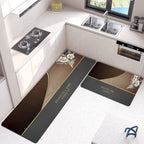 2-Piece Large Runner & Mat Set – Elegant Napa Leather Finish with Anti-Slip Base - My Store