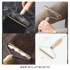 Wooden Wool Comb Lint Remover for Clothes, Manual Fabric Shaver & De-Pilling Brush with Metal Teeth, Fuzz, Pilling & Fabric Ball Remover for Sweaters, Wool, Knits, Coats & Blankets